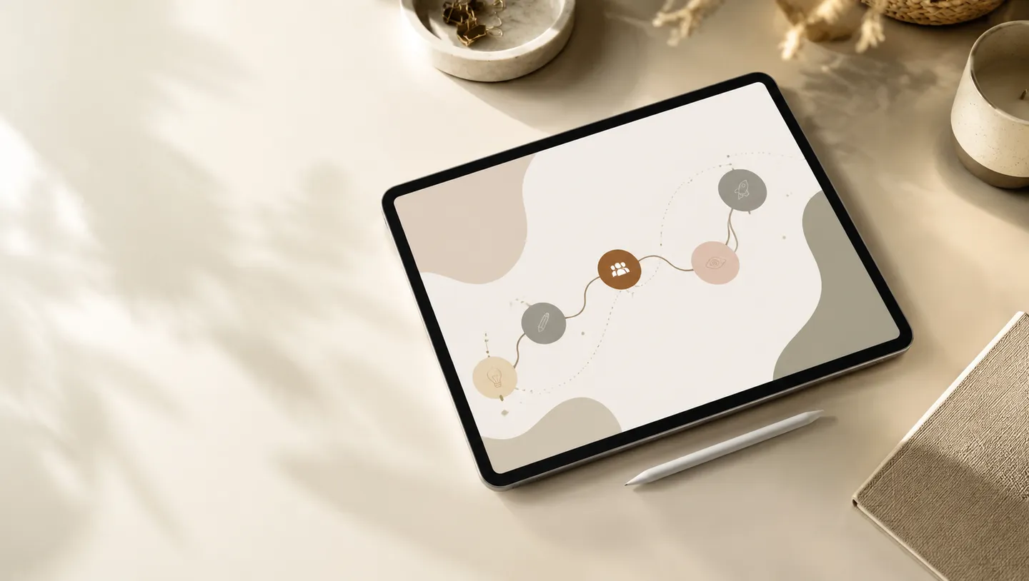 Professional workflow setup for social media content creation.